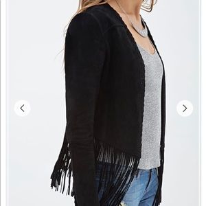 Forever 21, suede fringe jacket